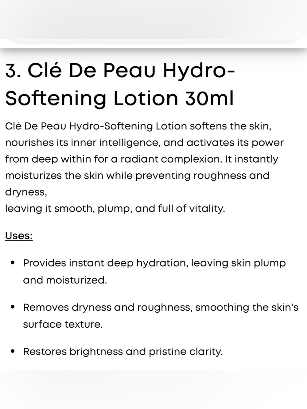 Cle de Peau mini key radiance care set serum day night cream lotion foam - Picture 13 of 15